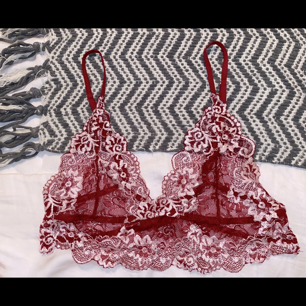 Red Floral Bralette!!